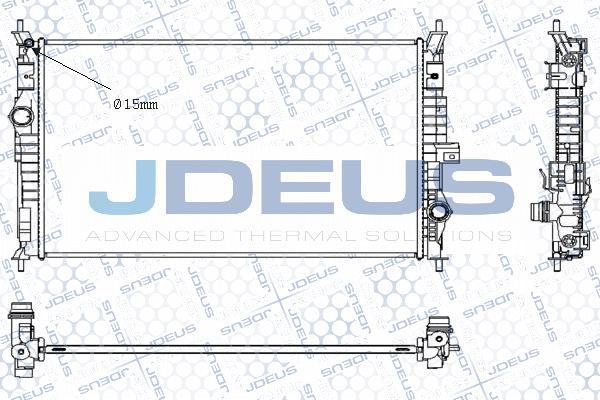 Jdeus M-0210460 - Radiator, mühərrikin soyudulması furqanavto.az