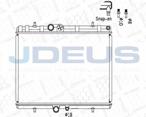 Jdeus M-0210400 - Radiator, mühərrikin soyudulması furqanavto.az