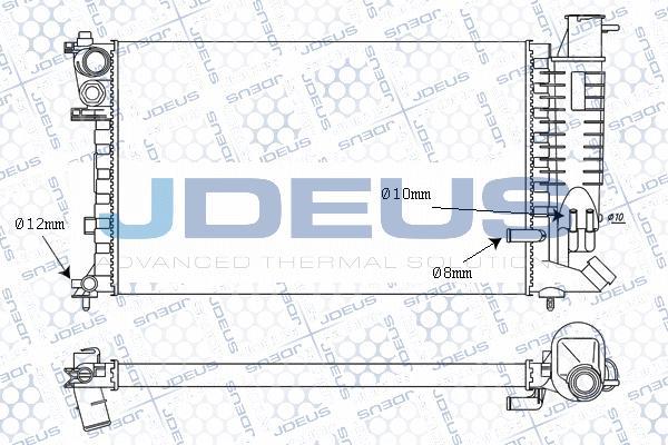 Jdeus M-021054A - Radiator, mühərrikin soyudulması furqanavto.az