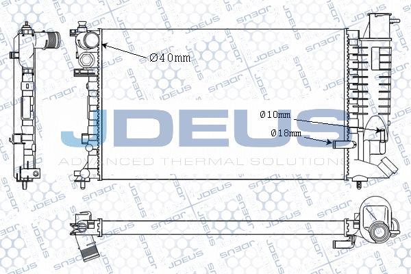 Jdeus M-021055A - Radiator, mühərrikin soyudulması furqanavto.az