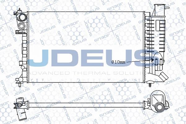 Jdeus M-021056A - Radiator, mühərrikin soyudulması furqanavto.az