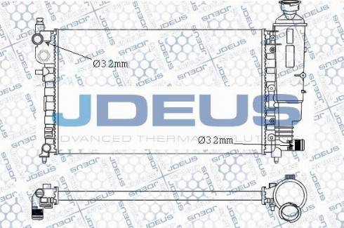Jdeus M-0210580 - Radiator, mühərrikin soyudulması furqanavto.az