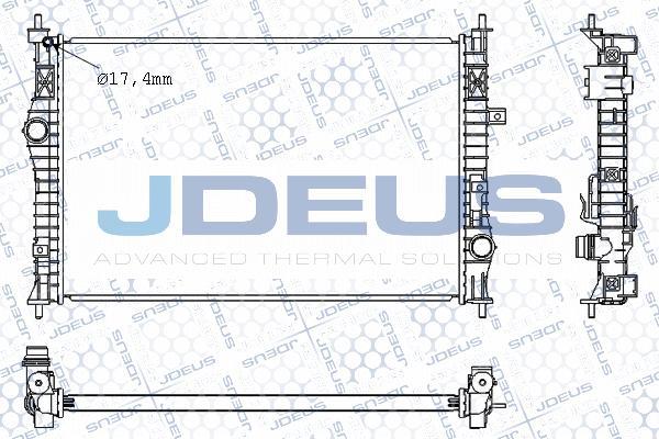 Jdeus M-0210610 - Radiator, mühərrikin soyudulması furqanavto.az