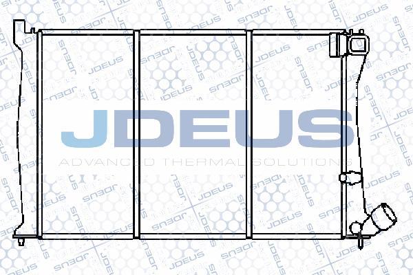 Jdeus M-0210050 - Radiator, mühərrikin soyudulması furqanavto.az