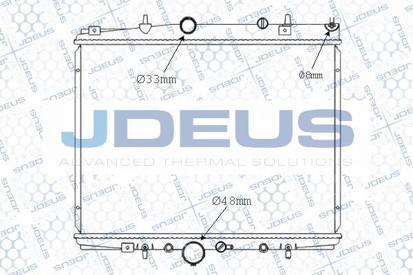 Jdeus M-0210030 - Radiator, mühərrikin soyudulması furqanavto.az