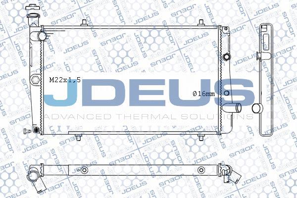 Jdeus M-0210070 - Radiator, mühərrikin soyudulması furqanavto.az