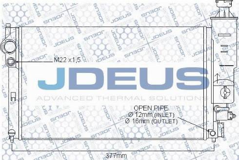 Jdeus M-0210190 - Radiator, mühərrikin soyudulması furqanavto.az