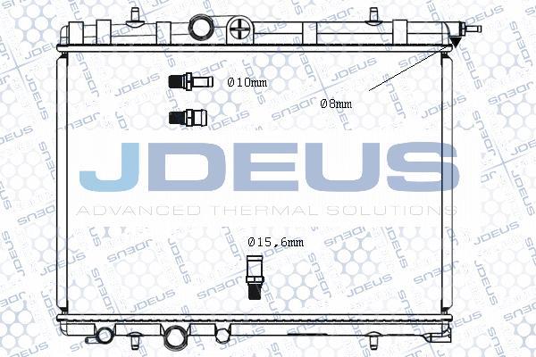 Jdeus M-0210360 - Radiator, mühərrikin soyudulması furqanavto.az