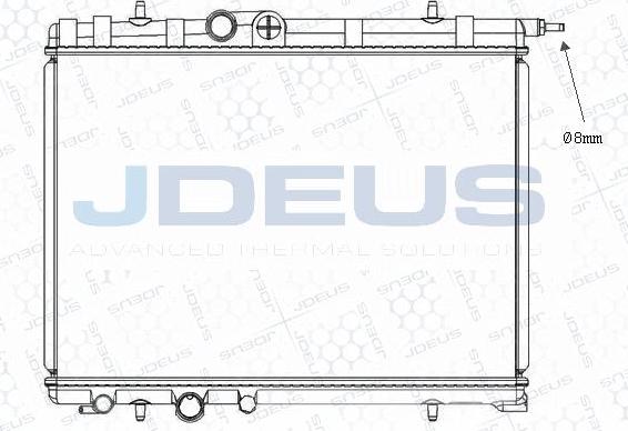 Jdeus M-0210310 - Radiator, mühərrikin soyudulması furqanavto.az