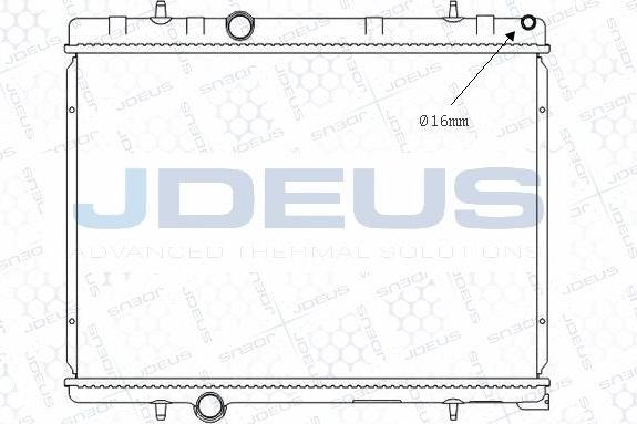 Jdeus M-0210370 - Radiator, mühərrikin soyudulması furqanavto.az