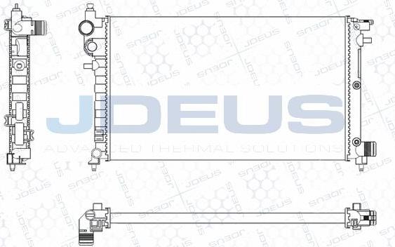 Jdeus M-0210261 - Radiator, mühərrikin soyudulması furqanavto.az