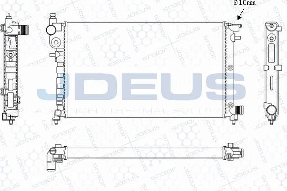 Jdeus M-0210271 - Radiator, mühərrikin soyudulması furqanavto.az