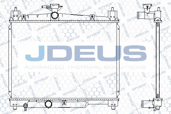 Jdeus M-0280070 - Radiator, mühərrikin soyudulması furqanavto.az