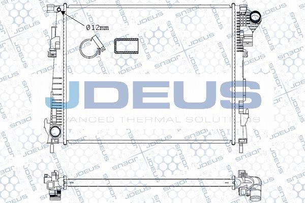 Jdeus M-0230960 - Radiator, mühərrikin soyudulması furqanavto.az