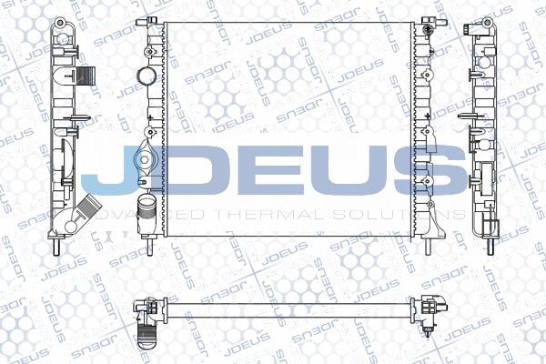 Jdeus M-0230550 - Radiator, mühərrikin soyudulması furqanavto.az