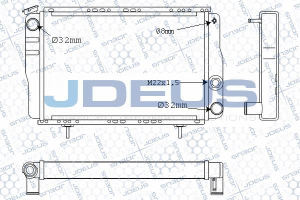 Jdeus M-023003A - Radiator, mühərrikin soyudulması furqanavto.az