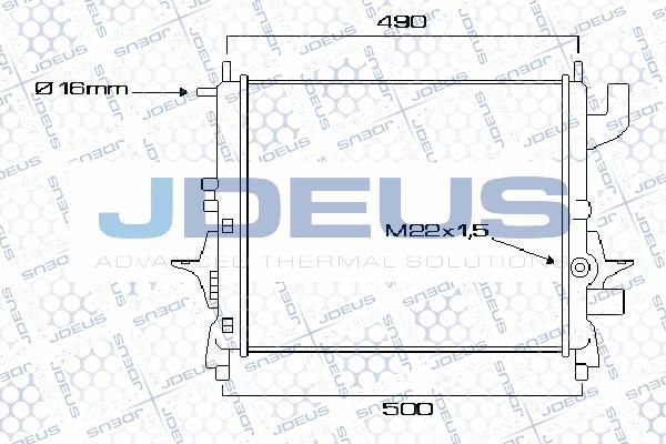 Jdeus M-023012A - Radiator, mühərrikin soyudulması furqanavto.az