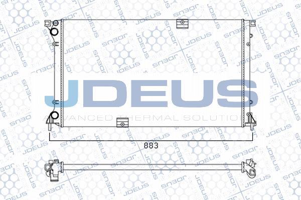 Jdeus M-0230790 - Radiator, mühərrikin soyudulması furqanavto.az