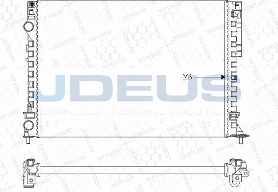 Jdeus M-023116A - Radiator, mühərrikin soyudulması furqanavto.az