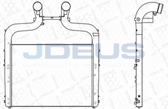 Jdeus M-808012A - Intercooler, şarj cihazı furqanavto.az