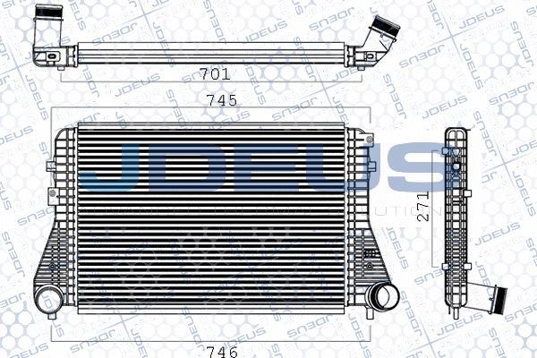 Jdeus M-830073A - Intercooler, şarj cihazı furqanavto.az