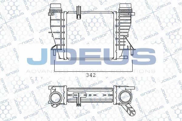 Jdeus M-823044A - Intercooler, şarj cihazı furqanavto.az