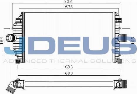 Jdeus M-823116A - Intercooler, şarj cihazı furqanavto.az