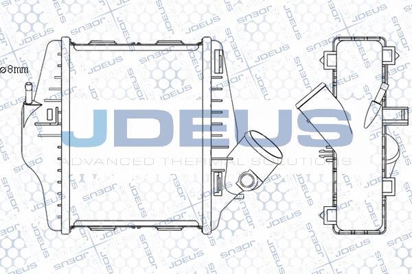 Jdeus M-875002A - Intercooler, şarj cihazı furqanavto.az