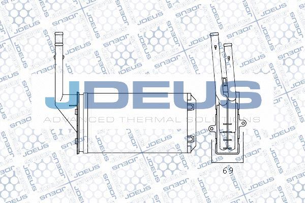 Jdeus M-2210270 - İstilik dəyişdiricisi, daxili isitmə furqanavto.az