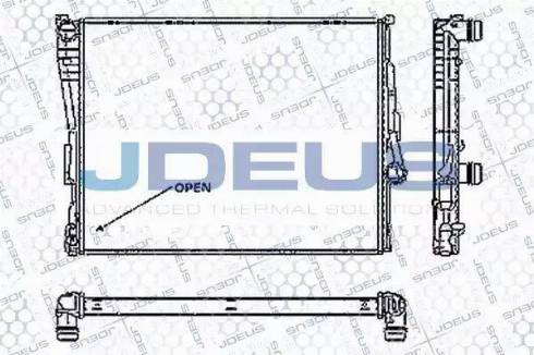 Jdeus RA0050560 - Radiator, mühərrikin soyudulması furqanavto.az