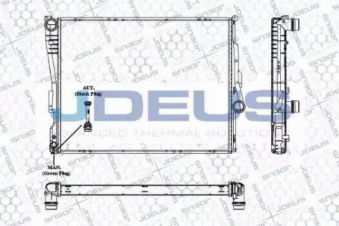 Jdeus RA0050760 - Radiator, mühərrikin soyudulması furqanavto.az