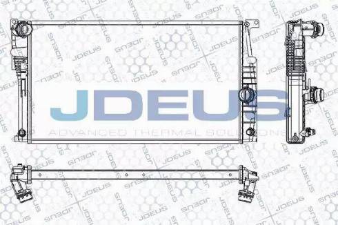 Jdeus RA0050780 - Radiator, mühərrikin soyudulması furqanavto.az