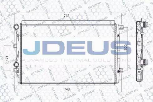 Jdeus RA0010301 - Radiator, mühərrikin soyudulması furqanavto.az