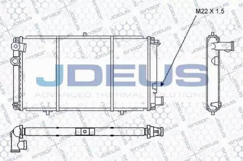Jdeus RA0070010 - Radiator, mühərrikin soyudulması furqanavto.az