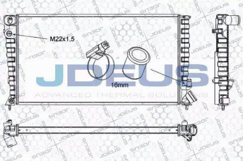 Jdeus RA0070120 - Radiator, mühərrikin soyudulması furqanavto.az