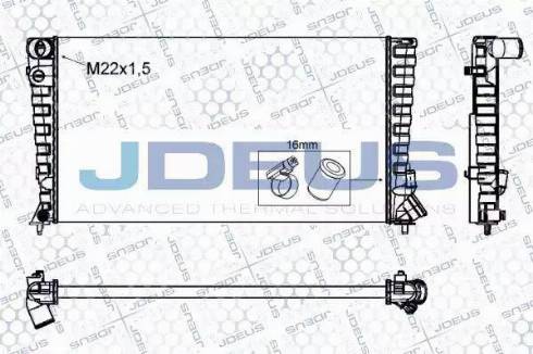 Jdeus RA0070200 - Radiator, mühərrikin soyudulması furqanavto.az