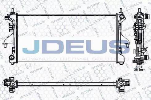 Jdeus RA0070230 - Radiator, mühərrikin soyudulması furqanavto.az