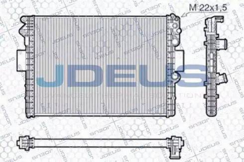 Jdeus RA0140010 - Radiator, mühərrikin soyudulması furqanavto.az