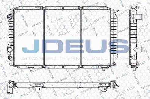 Jdeus RA0110180 - Radiator, mühərrikin soyudulması furqanavto.az