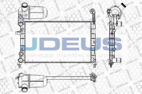 Jdeus RA0110220 - Radiator, mühərrikin soyudulması furqanavto.az
