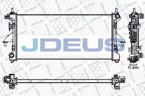 Jdeus RA0111210 - Radiator, mühərrikin soyudulması furqanavto.az