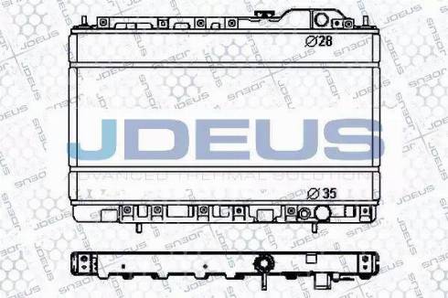 Jdeus RA0180140 - Radiator, mühərrikin soyudulması furqanavto.az