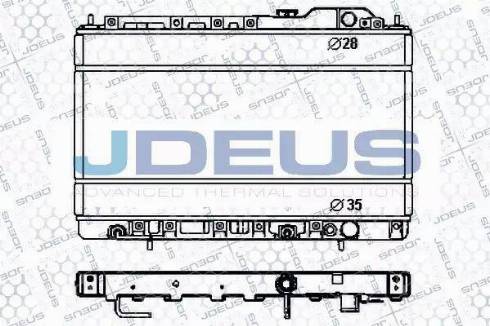 Jdeus RA0180160 - Radiator, mühərrikin soyudulması furqanavto.az