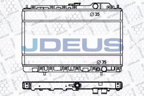 Jdeus RA0180130 - Radiator, mühərrikin soyudulması furqanavto.az