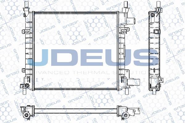 Jdeus RA0120971 - Radiator, mühərrikin soyudulması furqanavto.az