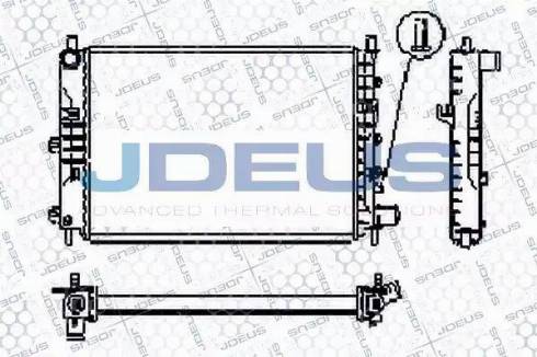 Jdeus RA0120561 - Radiator, mühərrikin soyudulması furqanavto.az