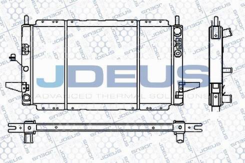 Jdeus RA0120600S - Radiator, mühərrikin soyudulması furqanavto.az