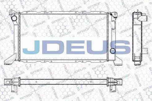 Jdeus RA0120830 - Radiator, mühərrikin soyudulması furqanavto.az