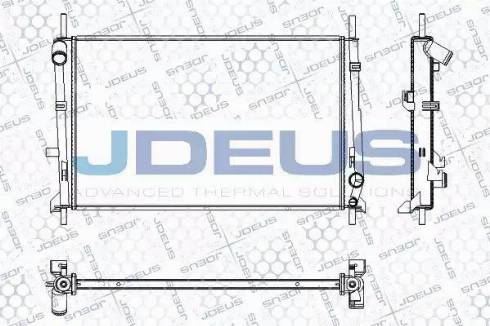 Jdeus RA0120751 - Radiator, mühərrikin soyudulması furqanavto.az