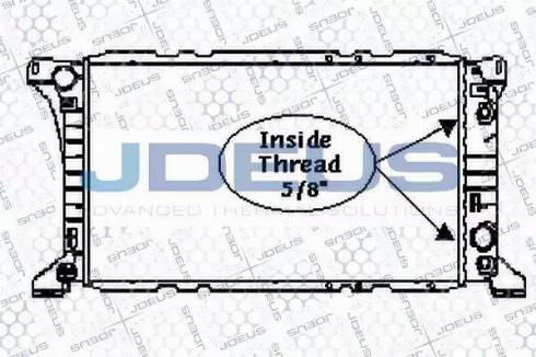 Jdeus RA0121030 - Radiator, mühərrikin soyudulması furqanavto.az